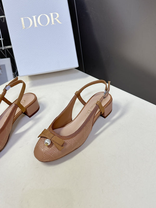 CD 25 Slingback Heel Yellow Brown 307171