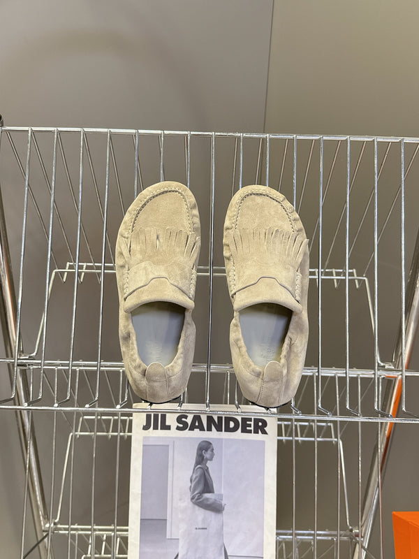 HM 26S Nod Loafers 1.5cm Grey Suede 113814