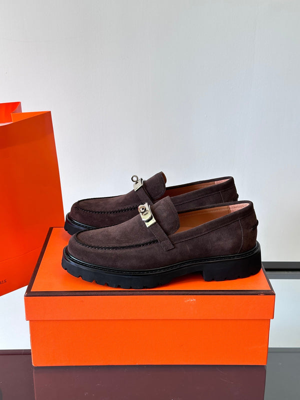 HM Men's Icone Loafer Dark Brown Suede 524583