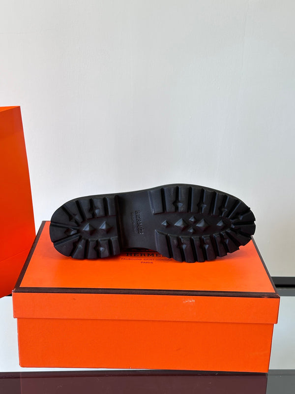 HM Men's Icone Loafer Black Brown Cowhide