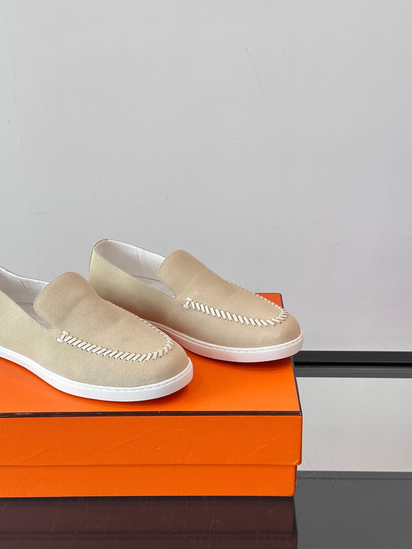 HM Kiddy Slip-on da uomo in pelle scamosciata beige 718279