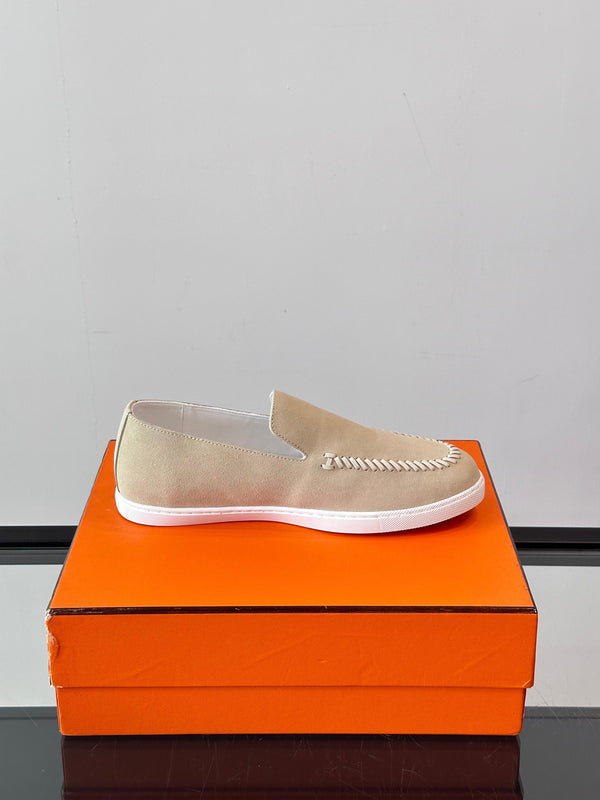 HM Kiddy Slip-on da uomo in pelle scamosciata beige 718279