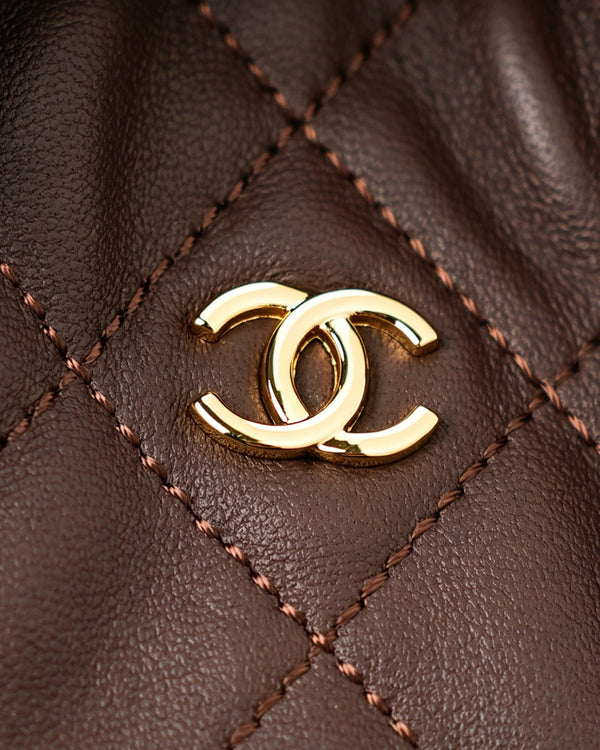 Chanel 2026 Lucky Bag 22cm Coffee Sheepskin