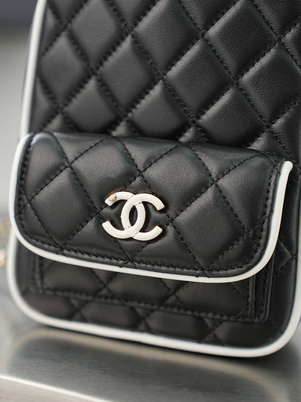 CC 𝑨𝑷𝟑𝟕𝟓𝟑 Mini Backpack Black Lambskin