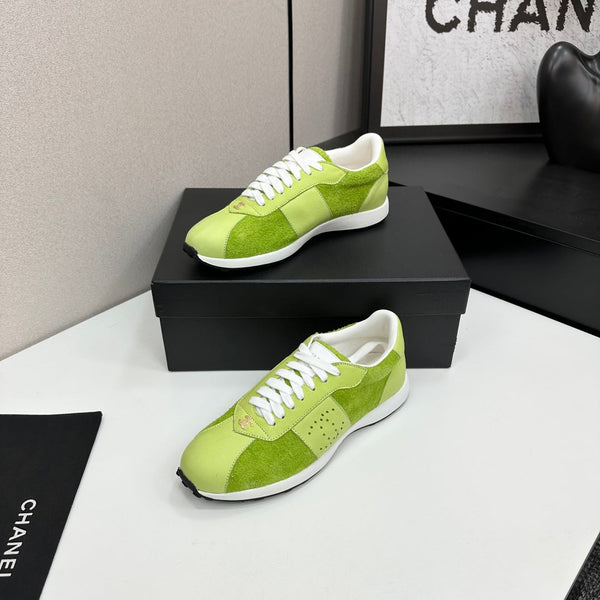 CC 25 Sneaker Verde Scamosciato Pelle di Vacchetta 331757