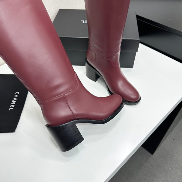 CC FW 2026 Long Boot Burgundy Cowhide 925683