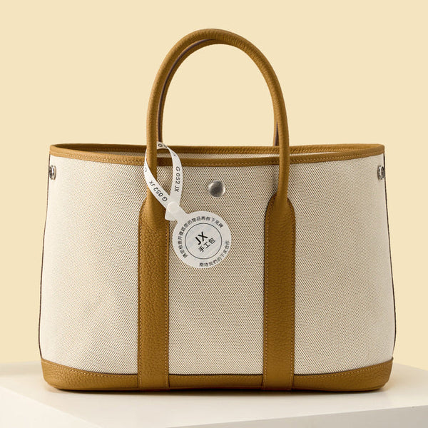 High-end Hermes 2026 Garden Party 23cm Bag Dutch Leather Canvas