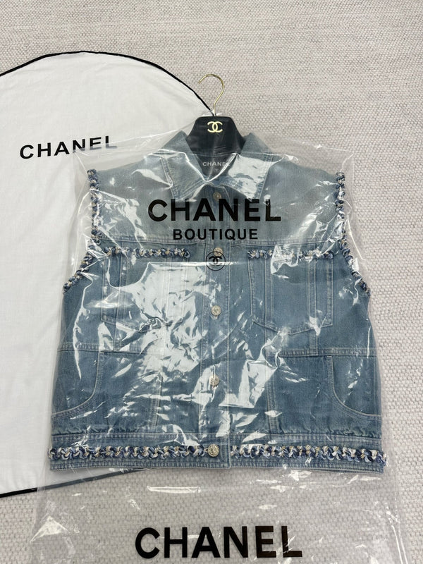 CC 25 Gilet en jean Coton bleu