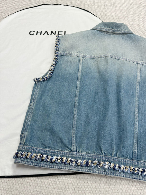 CC 25 Gilet en jean Coton bleu