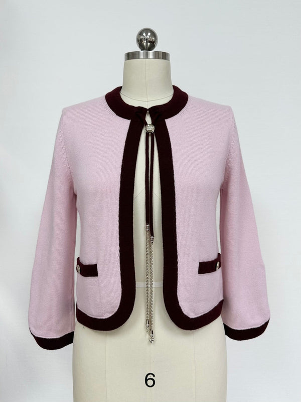 CC 25 Cardigan Cachemire Rose