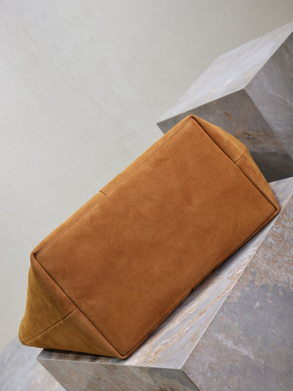 Y Tote Bag Brown Suede