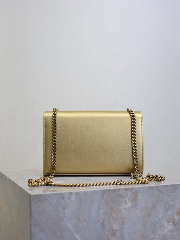 Kate Small Bag 20cm Gold Metallic Calfskin.