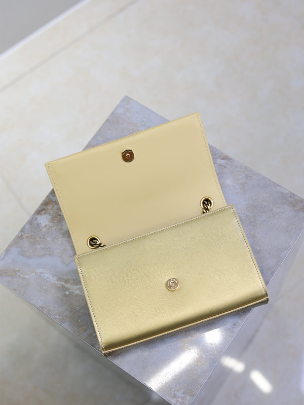 Kate Small Bag 20cm Gold Metallic Calfskin.