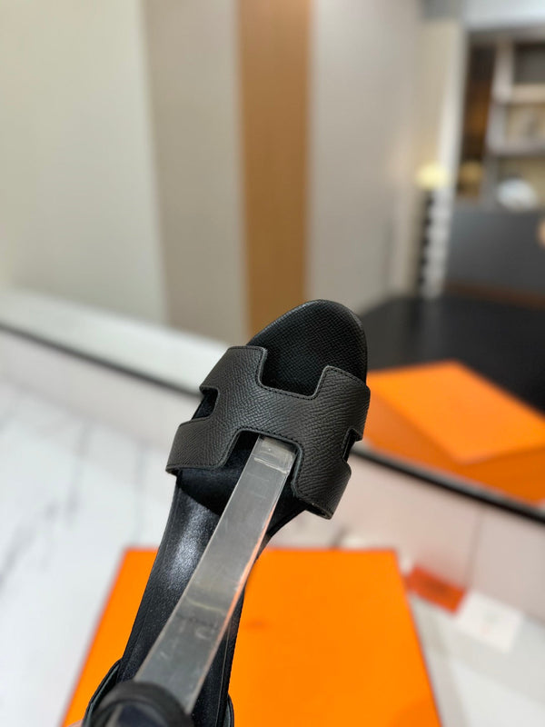 HM Joy 65mm Heeled Sandals Black Cowhide 294914