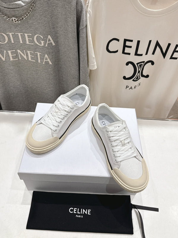 CELINE 25C Sneaker White Canvas 236758
