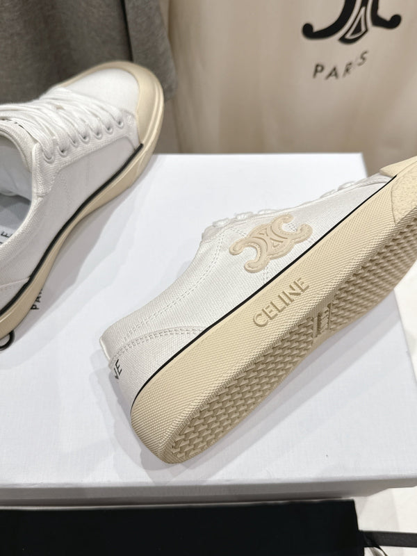 CELINE 25C Sneaker White Canvas 236758