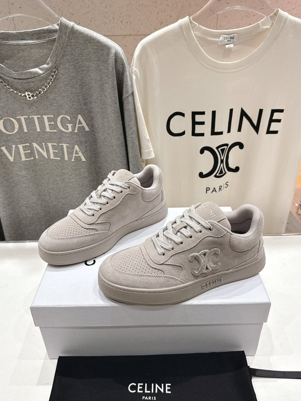 CELINE 25C SNEAKERS GRAY SUEDE 236764