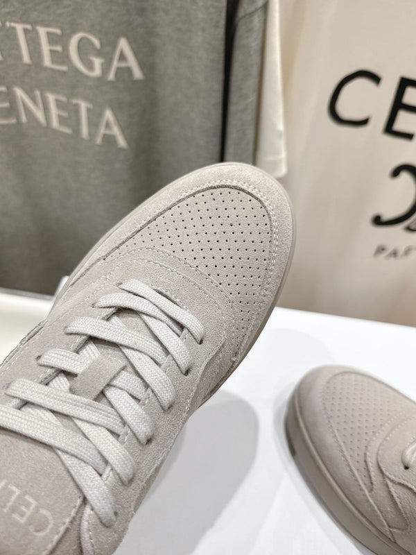 CELINE 25C SNEAKERS GRAY SUEDE 236764