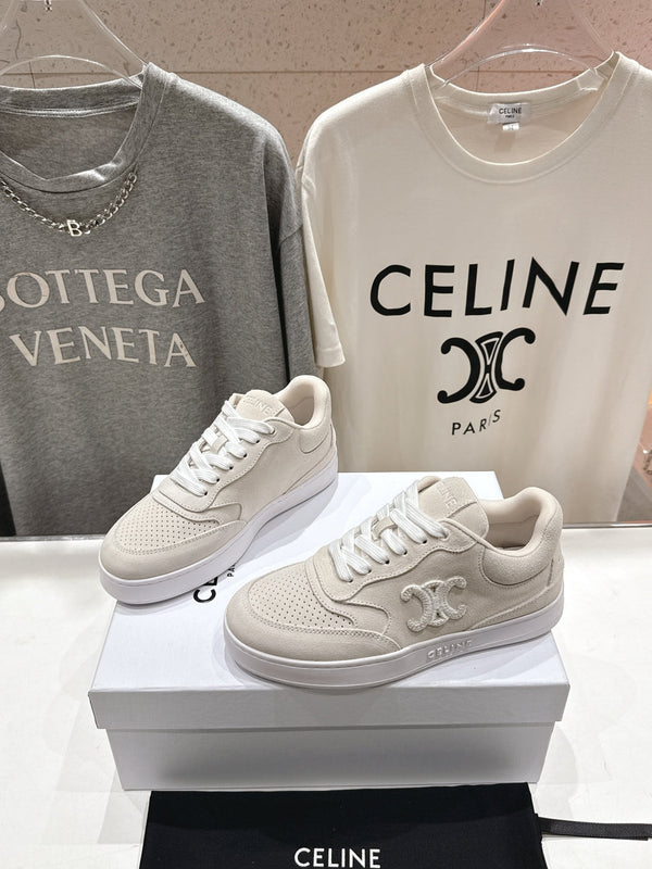 CELINE 25C SNEAKERS BEIGE SUEDE 236765