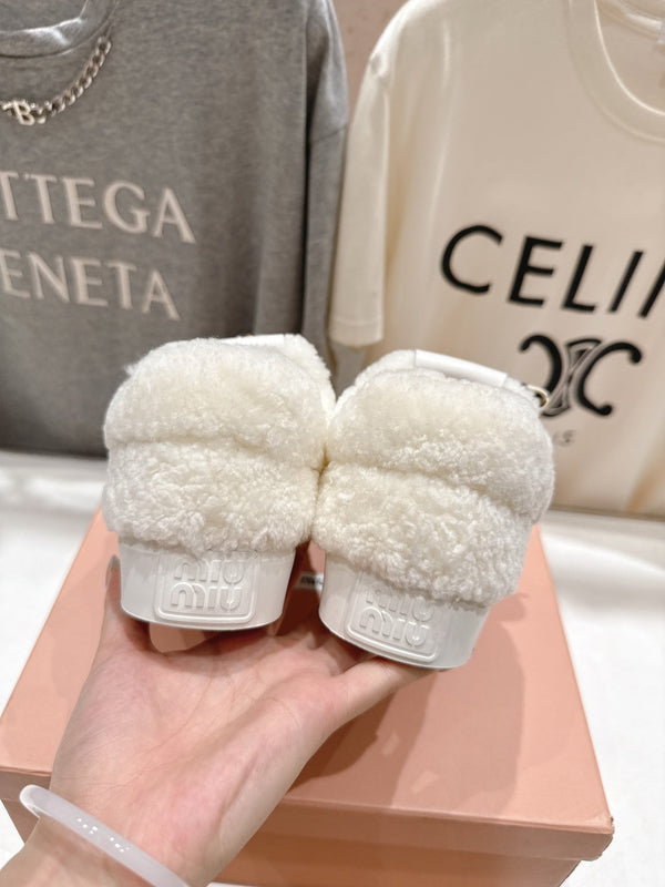 MiuMiu 25 Sneaker White Leopard Cowhide Wool 535583