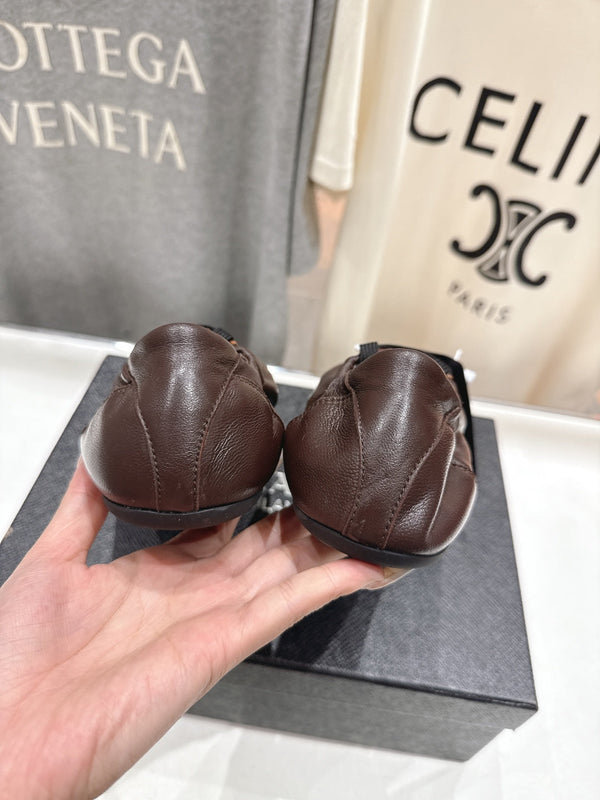 Prada 25s Sneakers Dark Brown Sheepskin 535498