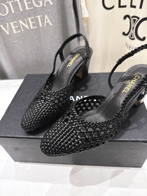CC 26s Slingback 6.5cm Black Distinct Woven 888095