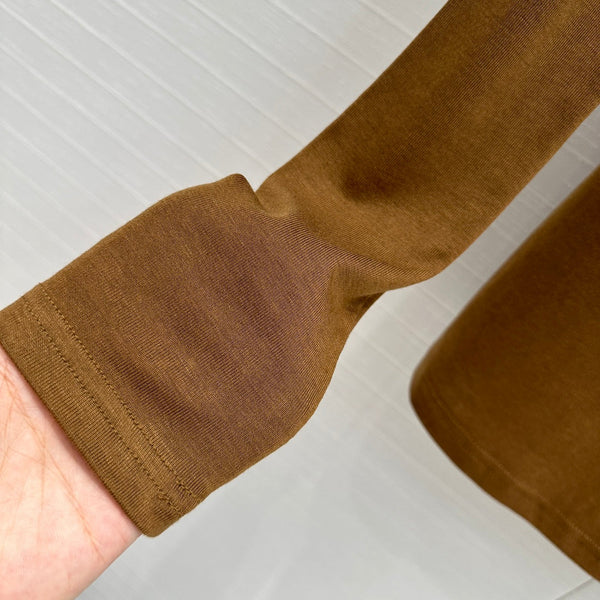 Loewe Long-sleeve T-shirt Olive Brown Lyocell