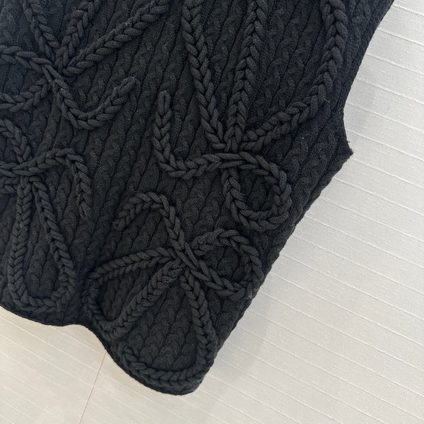 Loewe Knitted Vest Black Wool
