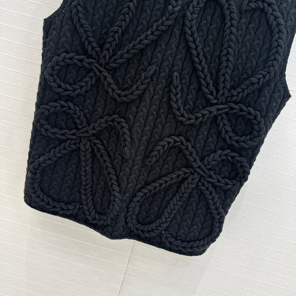 Loewe Knitted Vest Black Wool