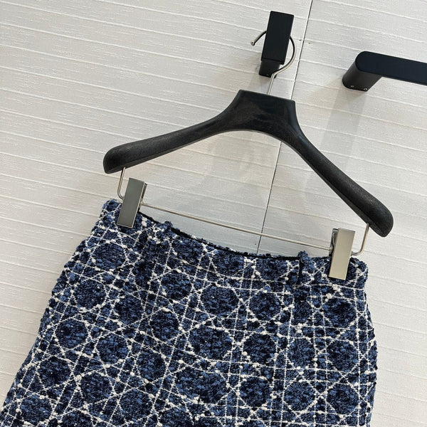 CD 25 Short Blue Cotton Silk