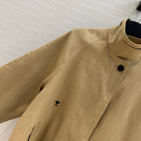 CD 25 Windbreaker Jacket Beige Linen