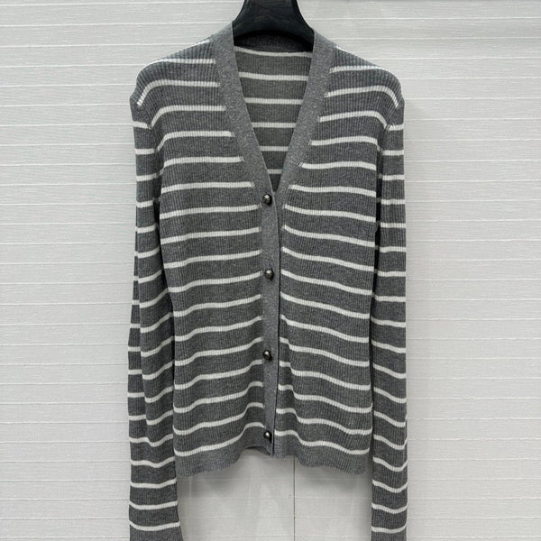 CD 25 Cardigan Grey Linen Cashmere