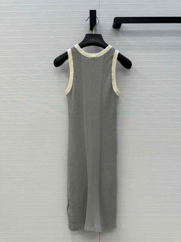 CC 25 Knitted Dress gray Cotton