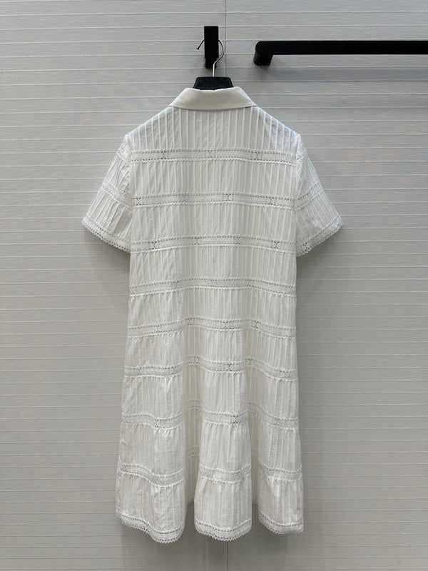 Celine 25 Shirt dress White Cotton
