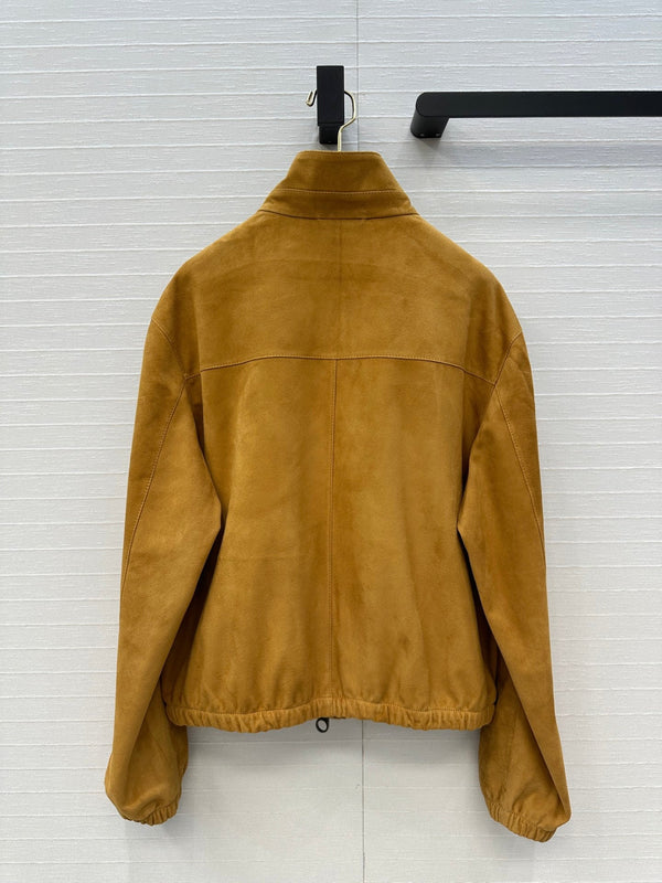 LP 25 Bomber Jacket Camel Suede 273465