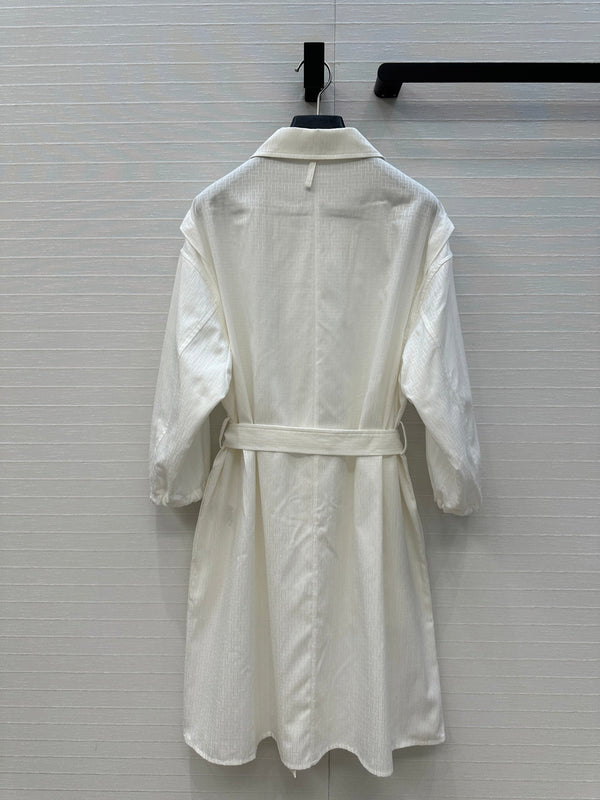 HM Jacquard Shirt Dress With Tie Neck 276149