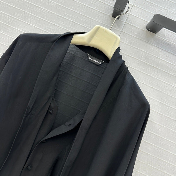 Balenciaga 25 Shirt Black Polyester 0001