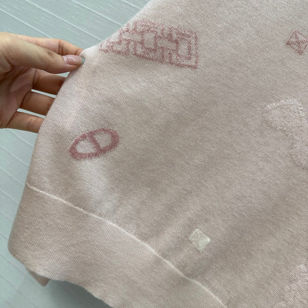 HM 25 Sweater Light Pink Pattern Cashmere 02669