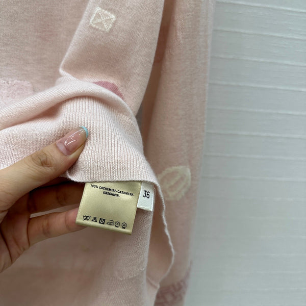 HM 25 Sweater Light Pink Pattern Cashmere 02669