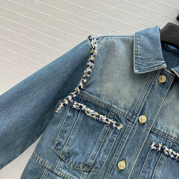 Veste en jean CC 25 en coton bleu