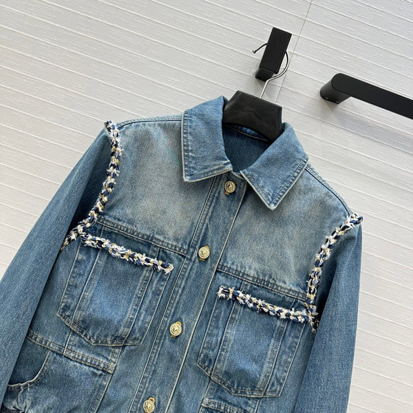 Veste en jean CC 25 en coton bleu