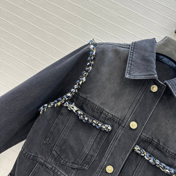 Veste en jean CC 25 coton noir