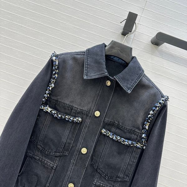 Veste en jean CC 25 coton noir