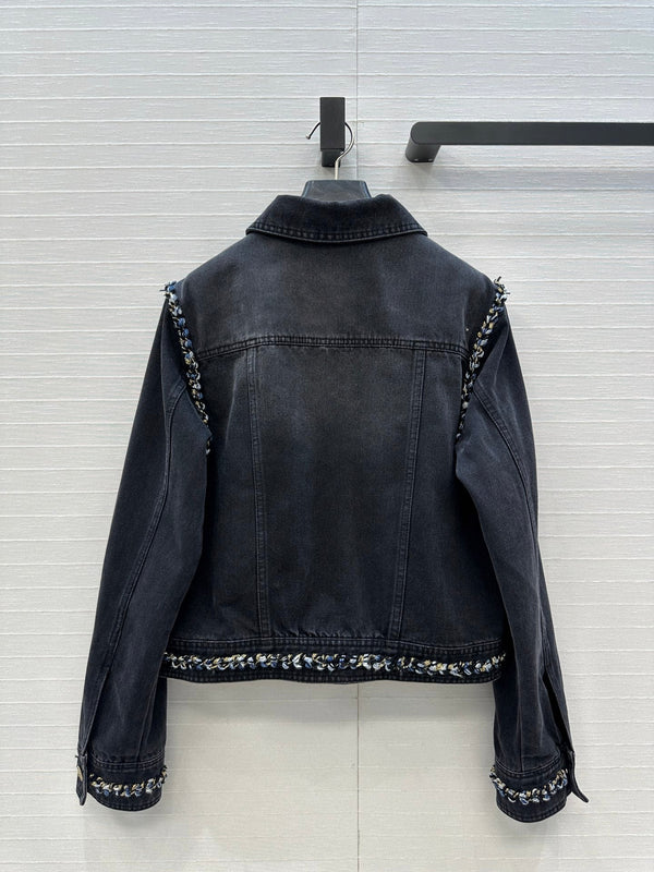 Veste en jean CC 25 coton noir