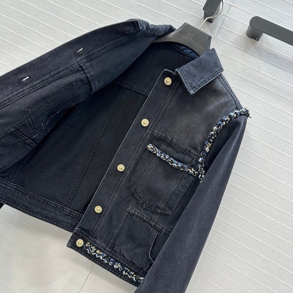 Veste en jean CC 25 coton noir