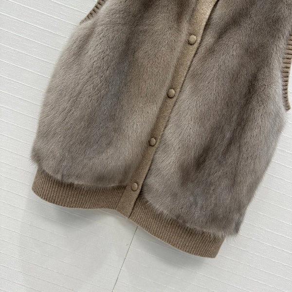 LP 25 Vest Taupe Fur Cashmere 303357
