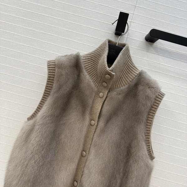 LP 25 Vest Taupe Fur Cashmere 303357