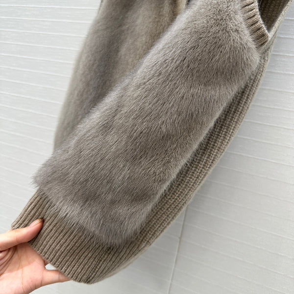 LP 25 Vest Taupe Fur Cashmere 303357