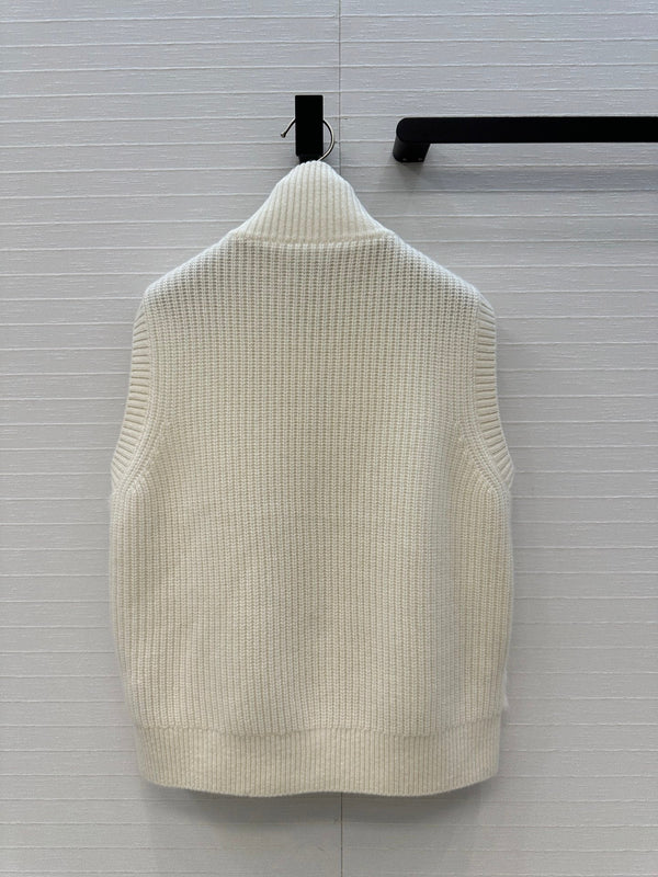LP 25 Vest White Fur Cashmere 303355