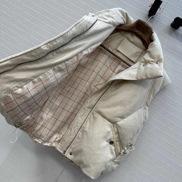 LP 25 Down Vest Ivory Wool Polyester 304335